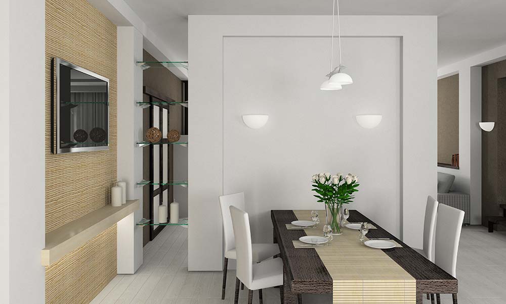 Dining Room Kitchen Renovation Vinyl Wrapping