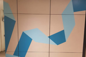 Vinyl wrapping wall coverings