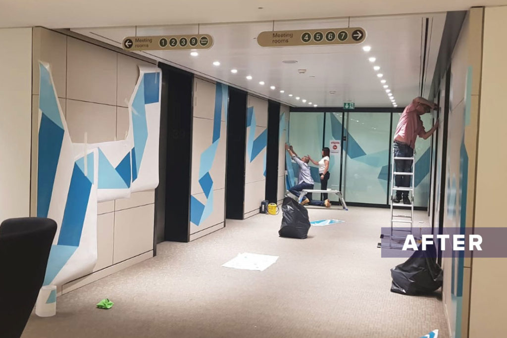 architectural vinyl printing and wrapping coverings for refurbishments